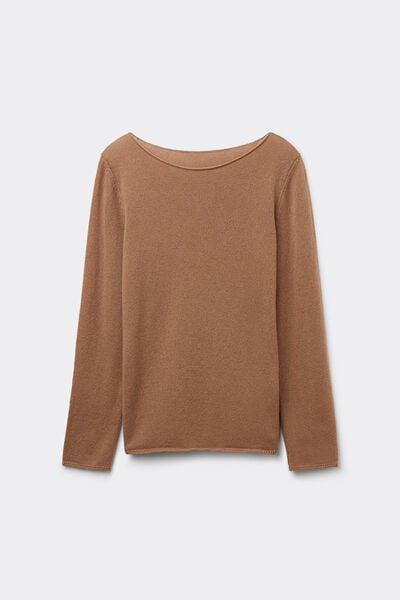 100% Cashmere Long-Sleeved Top