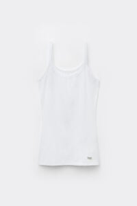 Top mit schmalen Trägern aus Baumwolle