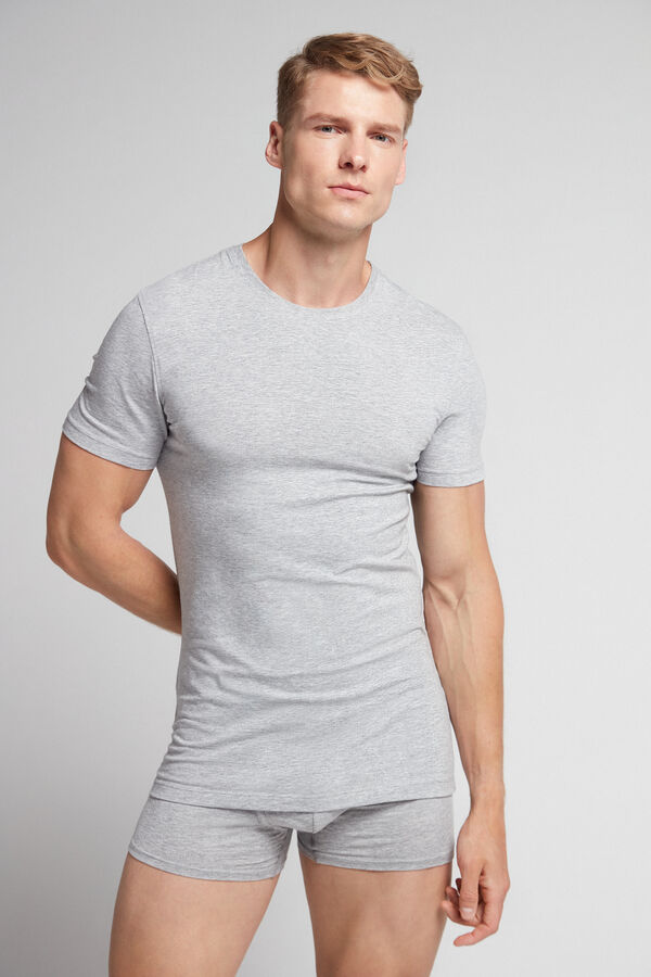 T-shirt en coton Superior &eacute;lasticis&eacute;