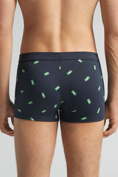 Boxershorts aus Superior-Baumwolle mit Dollar- und Sparschweinprint