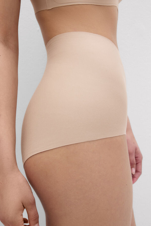 Light Shaping High-Waisted Cotton Briefs