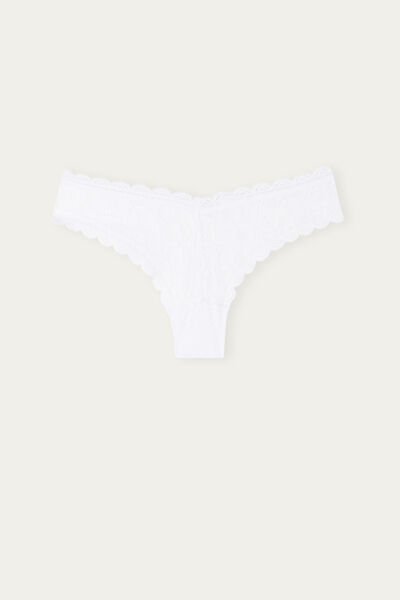 80s-Style Lace Brazilian Briefs