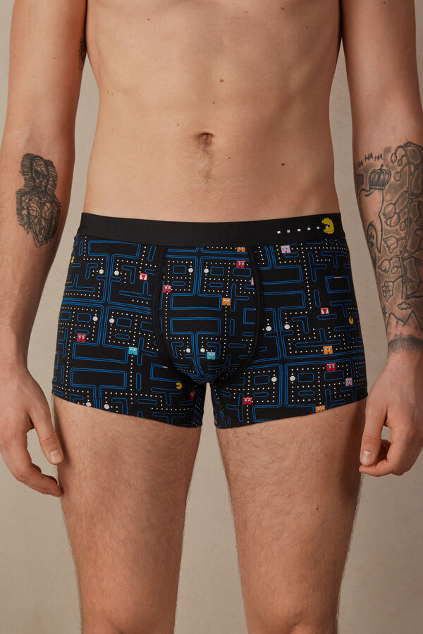 Boxershorts Pac-Man aus elastischer Supima® Baumwolle