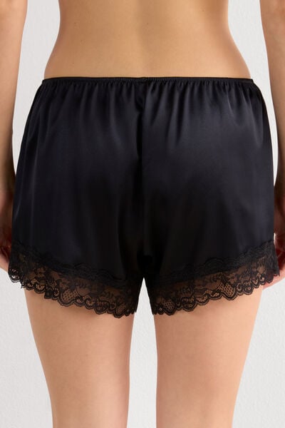 Pantaloncino in Seta con Pizzo