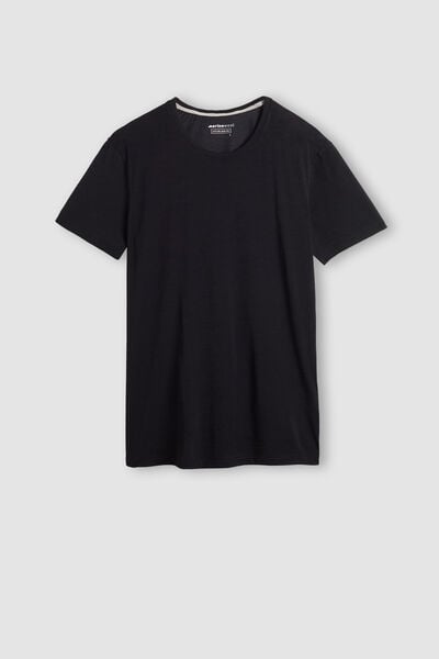 T-shirt met Korte Mouwen van Stretch Merinowol