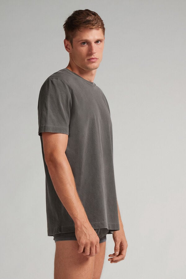 T-shirt en Coton Washed Collection