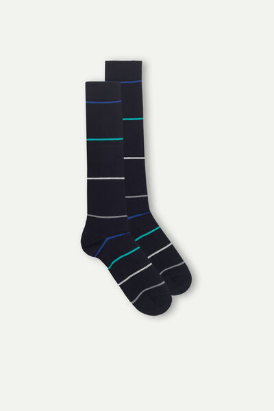 Pánské Dlouhé Vzorované Ponožky z Bavlny Supima®