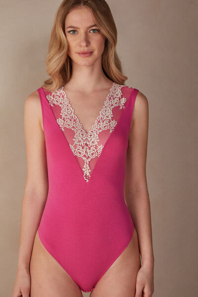 Body con Scollo a V Pretty Flowers