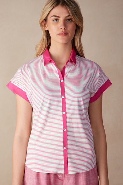 Strawberry Milkshake Short-Sleeved Ultrafresh Supima® Cotton Shirt