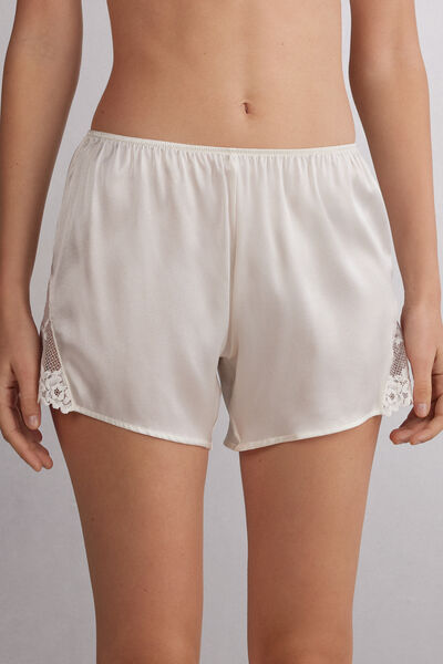 Pretty Flowers Silk Shorts