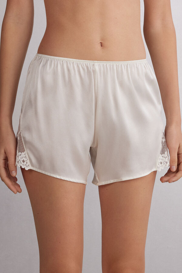Pretty Flowers Silk Shorts