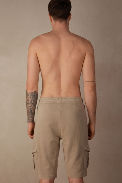 Krótkie Spodenki z Tkaniny Dresowej Washed Collection