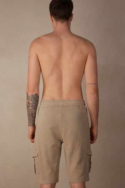 Pantalone Corto in Felpa Washed Collection