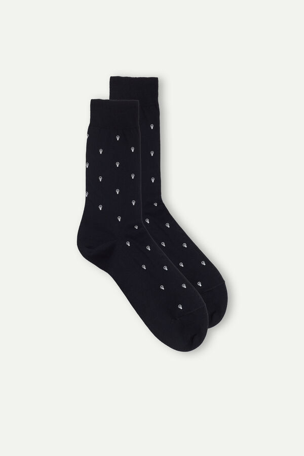 Pánské Krátké Vzorované Ponožky ze Skotské Bavlny
