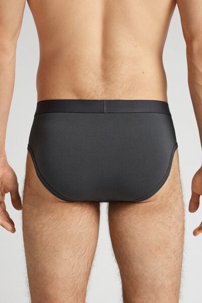Slip en Coton avec Taille Élastique Visible