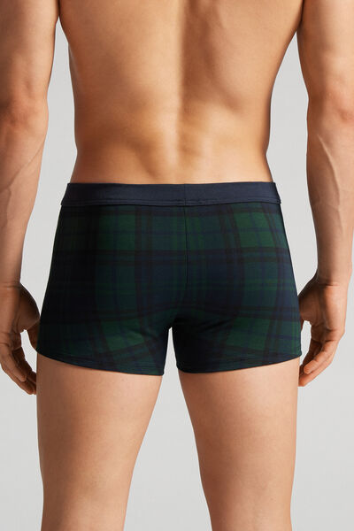 Tartan-Print Stretch Supima® Cotton Boxers