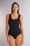Body in cotone Supima® con scollo rotondo