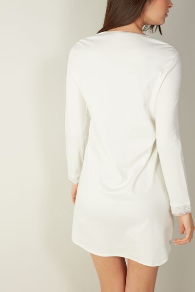 Feeling Romantic Supima® Cotton Long Sleeve Night Shirt