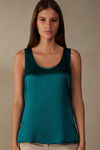 Camiseta de Tirantes de Seda y Modal