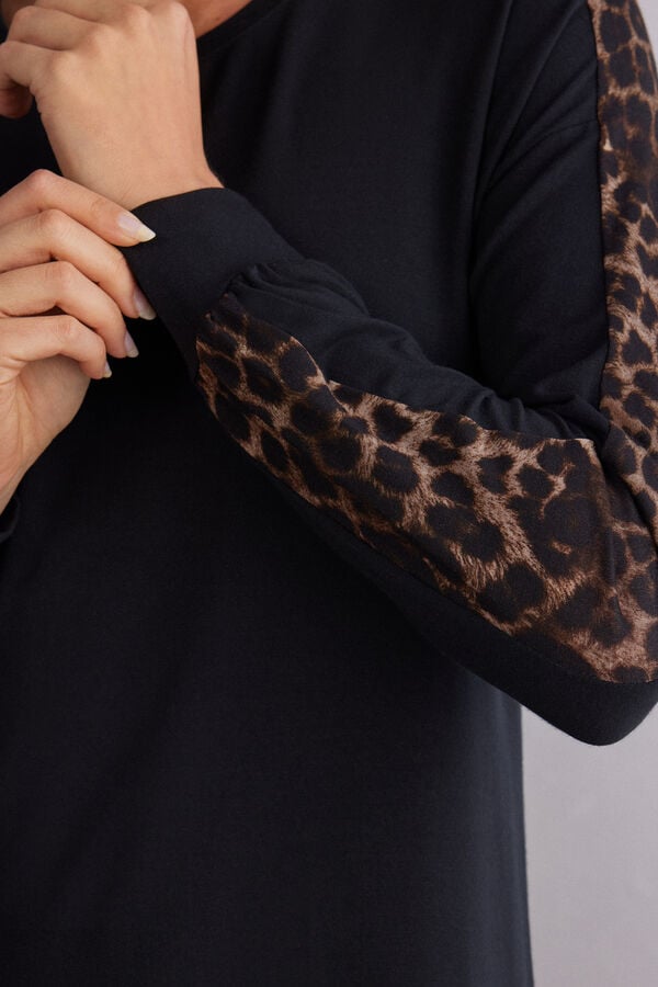 Luxurious Leopard Modal Nightgown