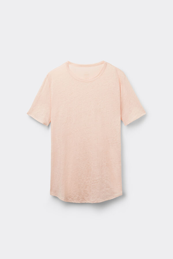 The Pure Linen Short-Sleeved Linen Top