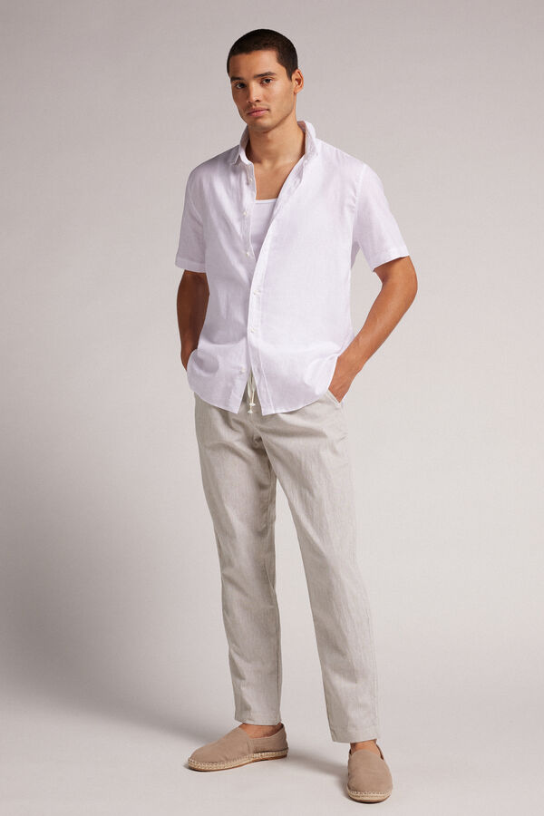 Linen and Cotton Trousers