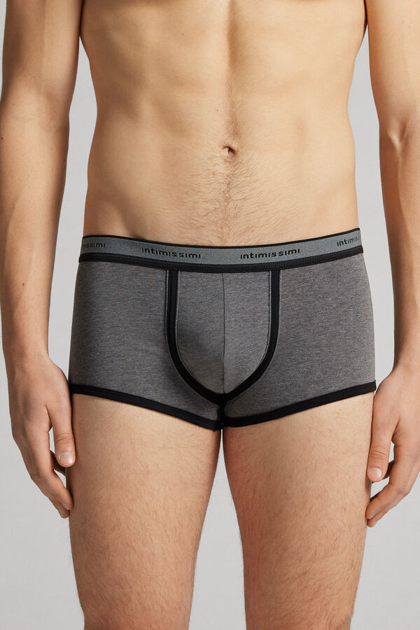 Stretch Supima® Cotton Boxer Shorts with Logo Detail