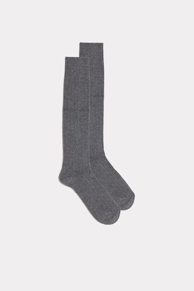 Шкарпетки Високі Теплі з Кашеміру і Шерсті