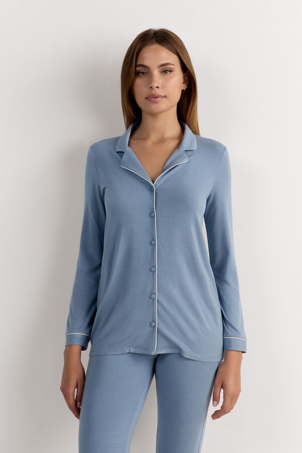 Haut de pyjama manches longues en modal