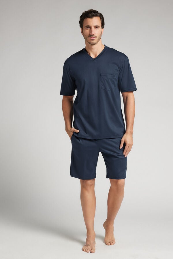Short Mercerised Premium Cotton Pyjamas