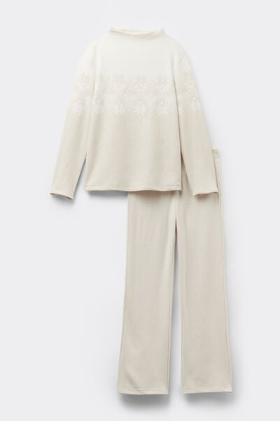 Pijama Lungă Jacquard Let It Snow Tonight