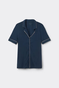 T-shirt manches courtes ouvert devant en modal