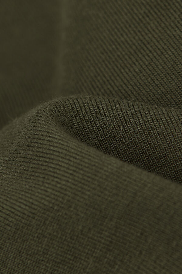 Long-sleeve micromodal scoop neck top