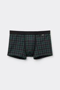 Boxershorts aus Superior-Baumwolle mit blau-grünem Karoprint