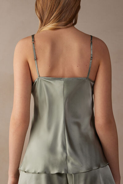 Transparently Tempting シルクサテン トップ