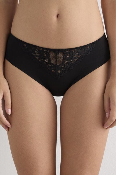 Culotte femme florale en coton sans coutures
