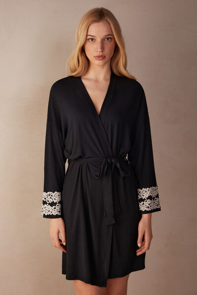 Pretty Flowers Modal Robe