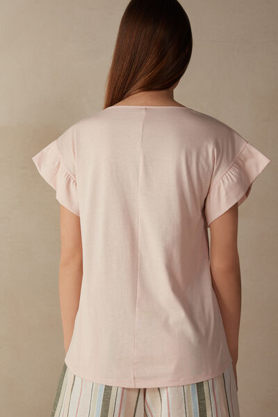 T-shirt manches courtes en coton ultraléger supima® MARINE HOLIDAYS