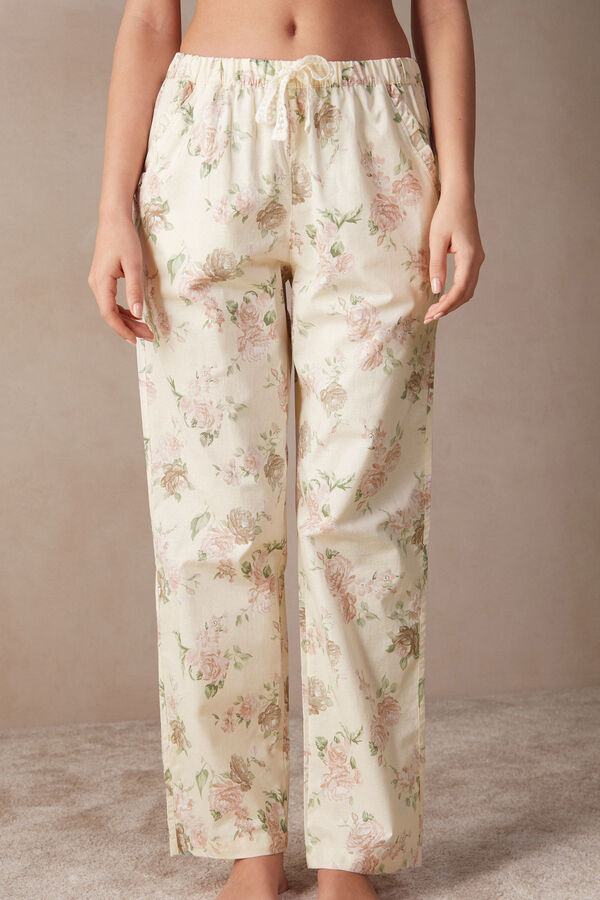 Scent of Roses Full Length Cotton Cloth Pants