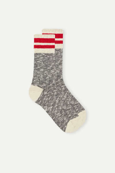 Kurze Socken aus Rippstrick