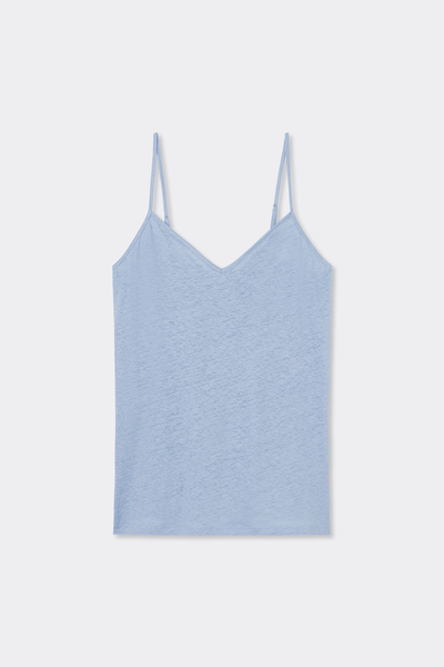Linen V-Neck Top