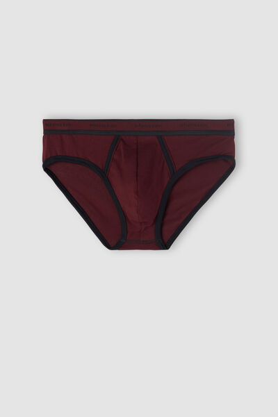 Stretch Supima® Cotton Brief with Logo Detail