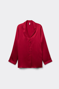 Mannish-Cut Jacket in Silk Satin