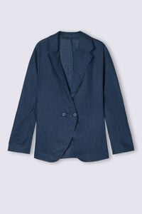 Linen Cloth Double Breasted Jacket