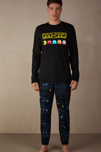 Langer Pyjama Pac-Man aus Baumwolle