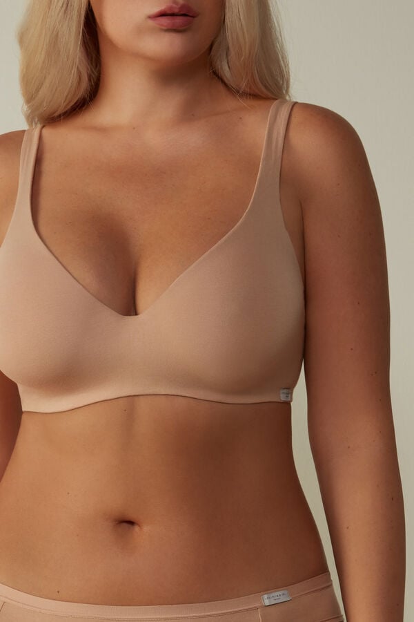 Greta Natural Cotton Balconette Bra