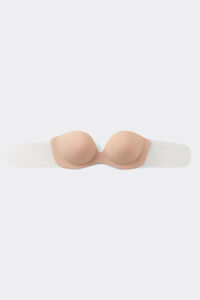 Strapless Bra with Transparent Back