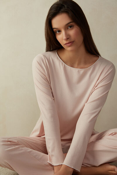 Soft Ribs Long Sleeve Top