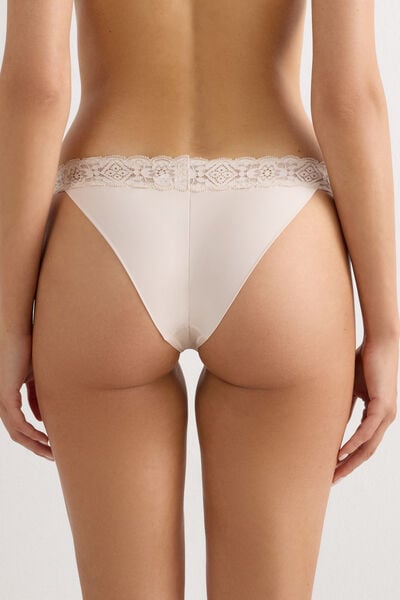 Lace and Microfibre Carioca Brazilian Briefs