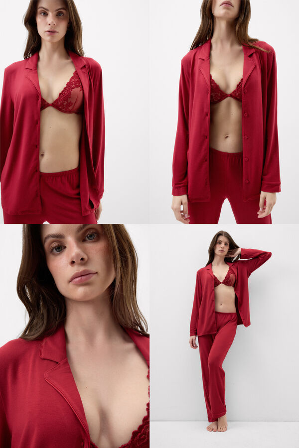Long-Sleeve Micromodal Jacket